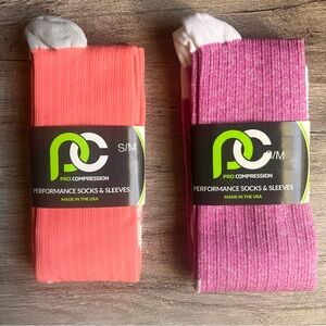 NWT | PRO Compression | Two Pairs of Socks